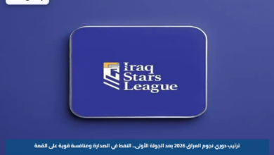 ترتيب دوري نجوم العراق 2026 بعد الجولة الأولى.. النفط في الصدارة ومنافسة قوية على القمة