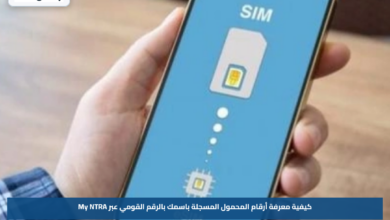 كيفية معرفة أرقام المحمول المسجلة باسمك بالرقم القومي عبر My NTRA