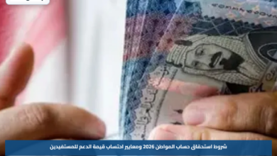شروط استحقاق حساب المواطن 2026 ومعايير احتساب قيمة الدعم للمستفيدين