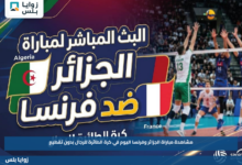 مشاهدة مباراة الجزائر وفرنسا اليوم في كرة الطائرة للرجال بدون تقطيع