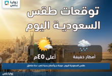 طقس السعودية اليوم.. موجة حر وأمطار رعدية تضرب عدة مناطق
