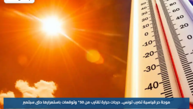 موجة حر قياسية تضرب تونس.. درجات حرارة تقترب من 50° وتوقعات باستمرارها حتى سبتمبر