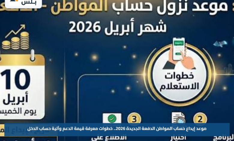 موعد إيداع حساب المواطن الدفعة الجديدة 2026.. خطوات معرفة قيمة الدعم وآلية حساب الدخل