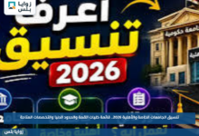 تنسيق الجامعات الخاصة والأهلية 2026.. قائمة كليات القمة والحدود الدنيا والتخصصات المتاحة