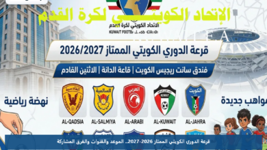 قرعة الدوري الكويتي الممتاز 2026-2027.. الموعد والقنوات والفرق المشاركة