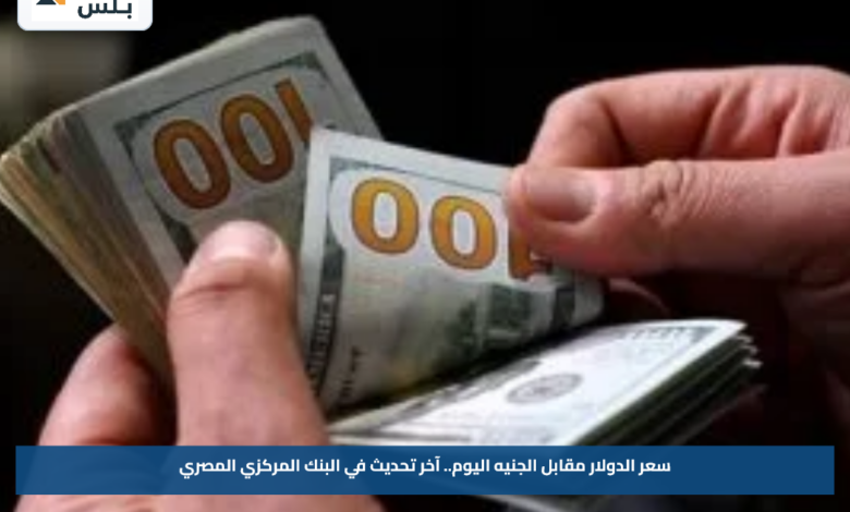 سعر الدولار مقابل الجنيه اليوم.. آخر تحديث في البنك المركزي المصري