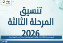 تنسيق المرحلة الثالثة 2026.. مؤشرات القبول والكليات المتاحة لطلاب الثانوية العامة