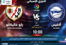 مباراة رايو فاليكانو وألافيس اليوم بث مباشر.. الموعد والقنوات الناقلة في الدوري الإسباني