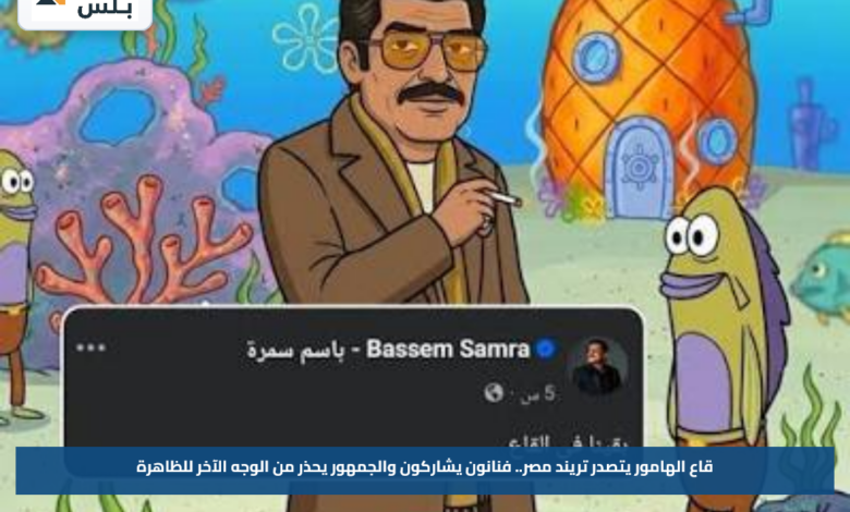 قاع الهامور يتصدر تريند مصر.. فنانون يشاركون والجمهور يحذر من الوجه الآخر للظاهرة