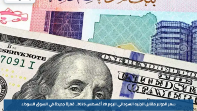 سعر الدولار مقابل الجنيه السوداني اليوم 28 أغسطس 2026.. قفزة جديدة في السوق السوداء