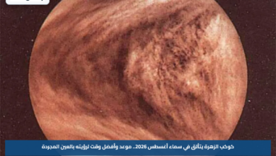 كوكب الزهرة يتألق في سماء أغسطس 2026.. موعد وأفضل وقت لرؤيته بالعين المجردة