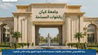 رابط التقديم في جامعة كيان بالقوات المسلحة 2026..شروط القبول والحد الأدنى للكليات