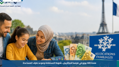 منحة 466 يورو في فرنسا للجزائريين.. شروط الاستفادة وموعد صرف المساعدة