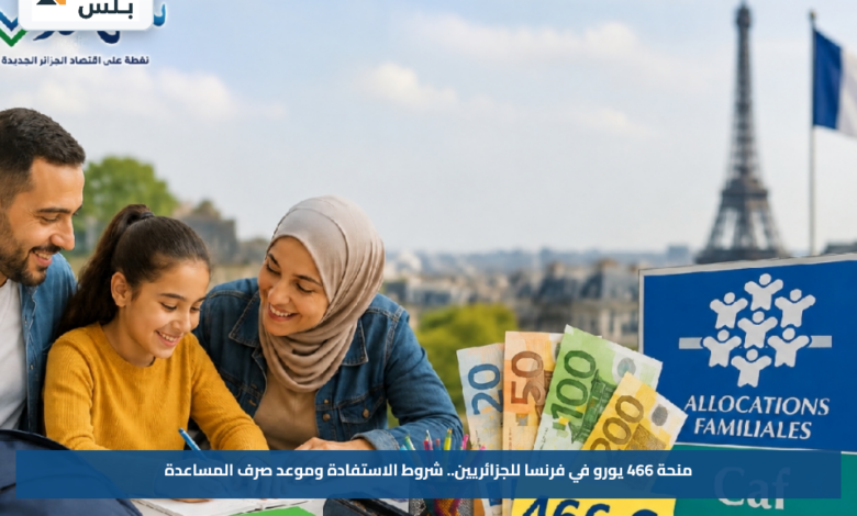 منحة 466 يورو في فرنسا للجزائريين.. شروط الاستفادة وموعد صرف المساعدة