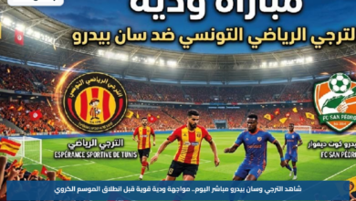 شاهد الترجي وسان بيدرو مباشر اليوم.. مواجهة ودية قوية قبل انطلاق الموسم الكروي