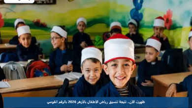 ظهرت الآن.. نتيجة تنسيق رياض الأطفال بالأزهر 2026 بالرقم القومي