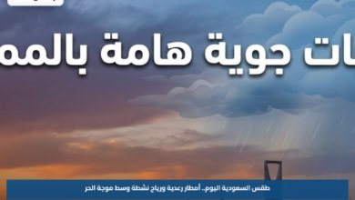 طقس السعودية اليوم.. أمطار رعدية ورياح نشطة وسط موجة الحر