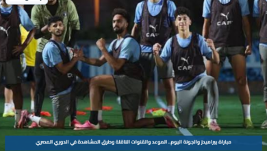 مباراة بيراميدز والجونة اليوم.. الموعد والقنوات الناقلة وطرق المشاهدة في الدوري المصري