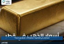 سعر الذهب في قطر اليوم 7 سبتمبر 2026.. كم بلغ عيار 21 و24؟