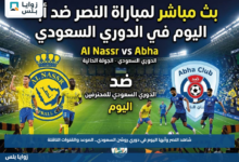 شاهد النصر وأبها اليوم في دوري روشن السعودي.. الموعد والقنوات الناقلة