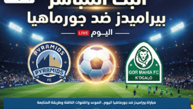 مباراة بيراميدز ضد جورماهيا اليوم.. الموعد والقنوات الناقلة وطريقة المتابعة