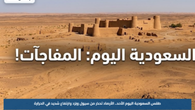 طقس السعودية اليوم الأحد.. الأرصاد تحذر من سيول وبَرَد وارتفاع شديد في الحرارة