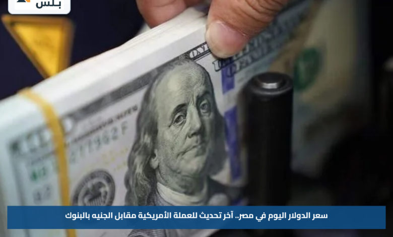 سعر الدولار اليوم في مصر.. آخر تحديث للعملة الأمريكية مقابل الجنيه بالبنوك