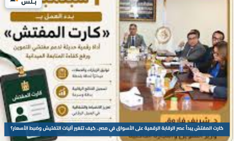 كارت المفتش يبدأ عصر الرقابة الرقمية على الأسواق في مصر.. كيف تتغير آليات التفتيش وضبط الأسعار؟