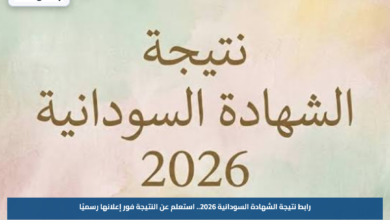 رابط نتيجة الشهادة السودانية 2026.. استعلم عن النتيجة فور إعلانها رسميًا