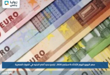 سعر اليورو اليوم الثلاثاء 8 سبتمبر 2026.. تراجع جديد أمام الجنيه في البنوك المصرية