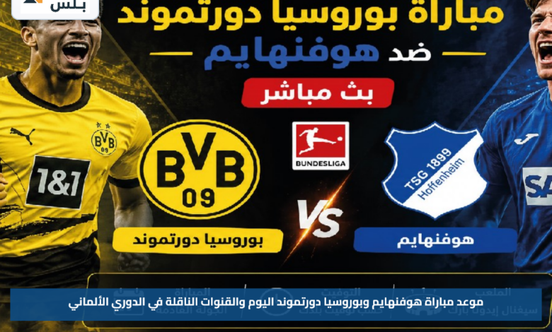 موعد مباراة هوفنهايم وبوروسيا دورتموند اليوم والقنوات الناقلة في الدوري الألماني